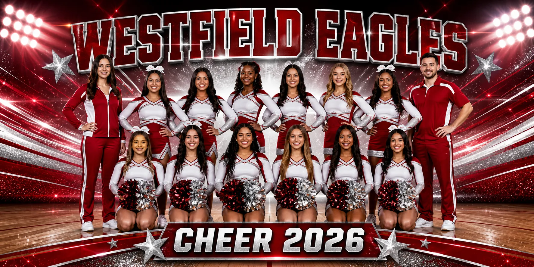 Westfield Eagles cheer team banner